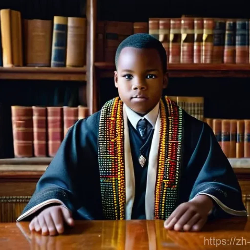 에스와티니 국왕 음스와티 3세 - **Prompt 1: The Chosen Path of a Young Monarch**
"A portrait of a dignified young African prince...
