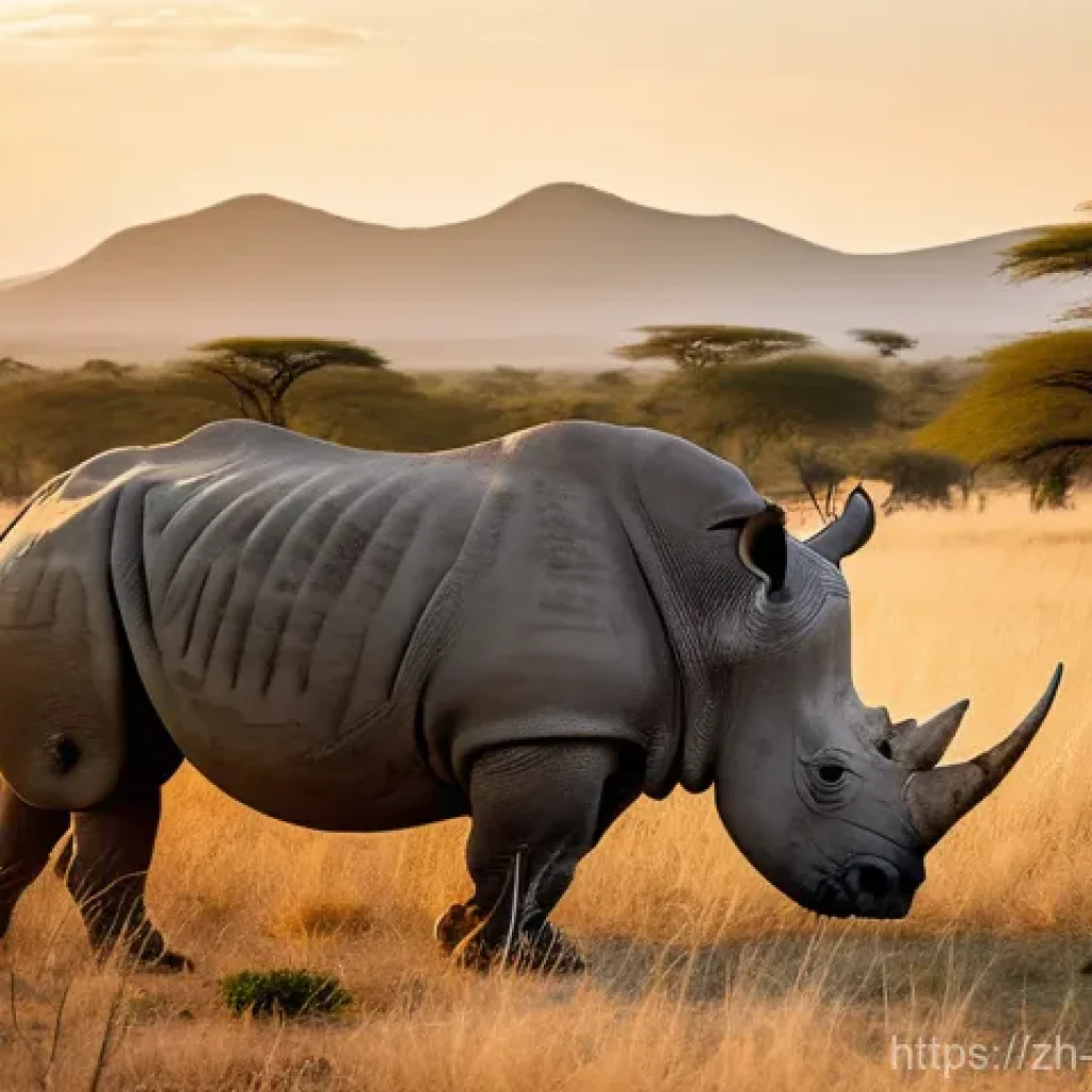 에스와티니에서 환경 보호 활동 - **Prompt:** A dedicated Eswatini wildlife ranger, dressed in a sturdy uniform, stands watch over a m...