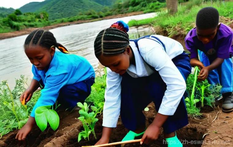 에스와티니에서 환경 보호 활동 - **Prompt:** Inside a warmly lit, traditional Eswatini homestead, a mother is proudly cooking a meal ... 에스와티니에서 환경 보호 활동 - **Prompt:** Inside a warmly lit, traditional Eswatini homestead, a mother is proudly cooking a meal ...