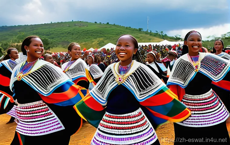 에스와티니에서 외국인의 생활 - Image Prompt 1: The Umhlanga (Reed Dance) Festival** 에스와티니에서 외국인의 생활 - Image Prompt 1: The Umhlanga (Reed Dance) Festival**