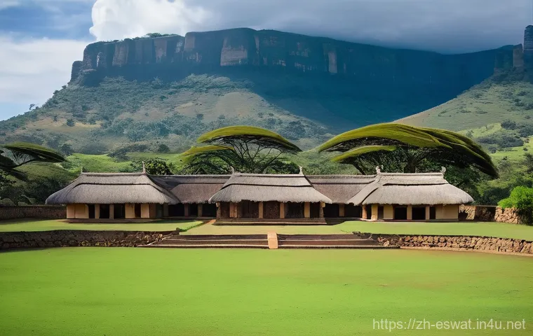 에스와티니 로밤바 왕궁 방문기 - **Lobamba Royal Palace: A Timeless Glimpse**
    A majestic, wide-angle photograph capturing the Lob...